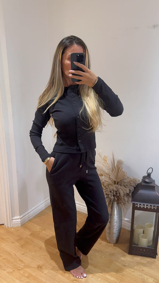 Ribbed Button Co-Ord