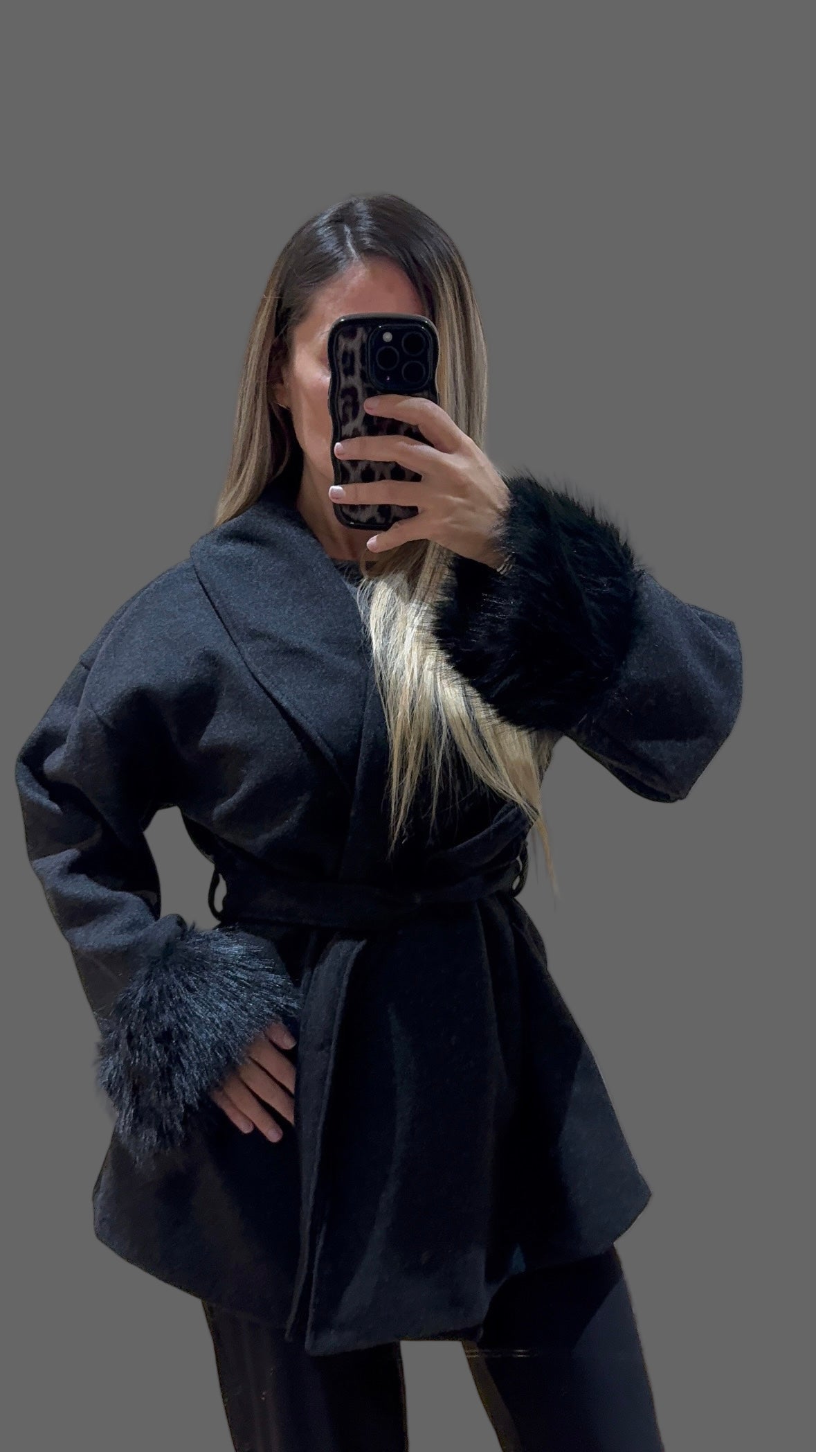 Fur Cuff Jacket