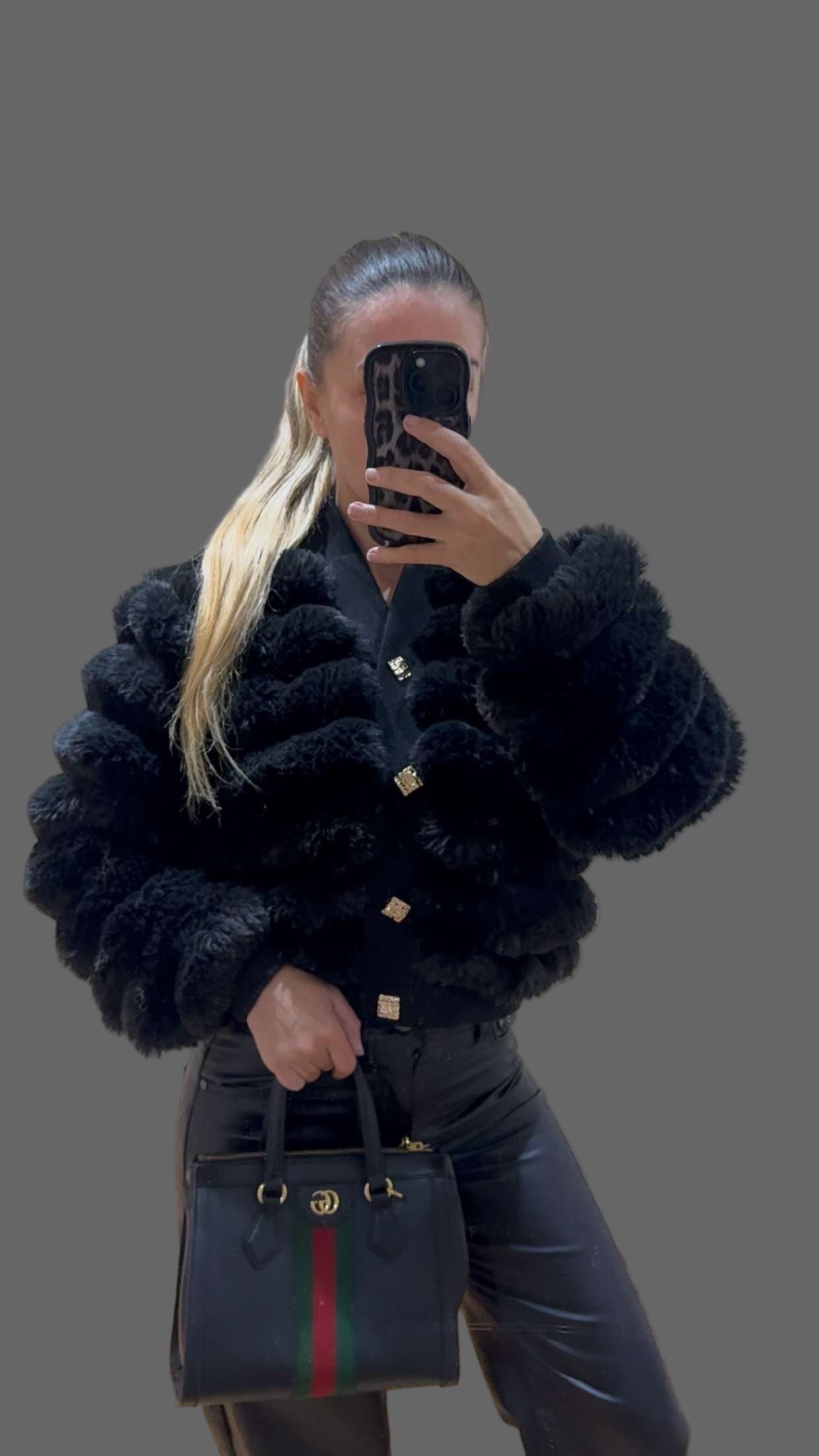 Faux Fur Cardigan