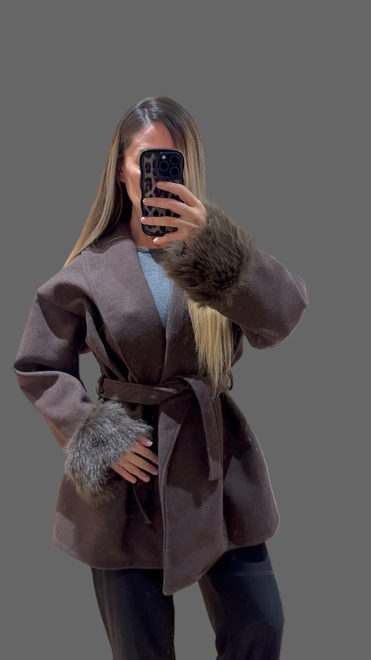 Fur Cuff Jacket