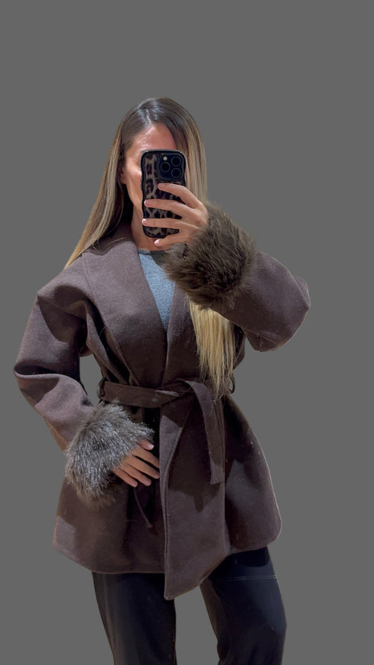Fur Cuff Jacket