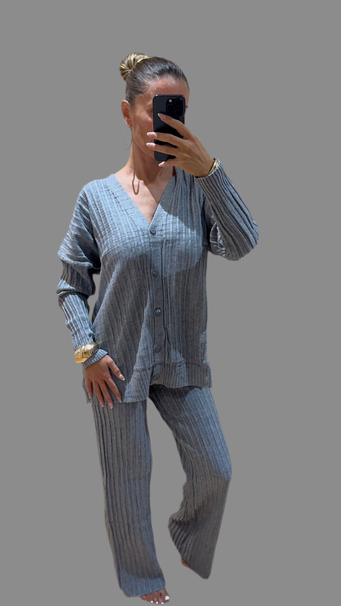 Knitted Button Co-Ord
