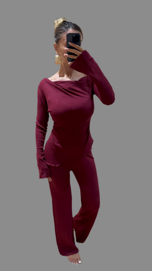 Asymmetrical Knitted Co-Ord