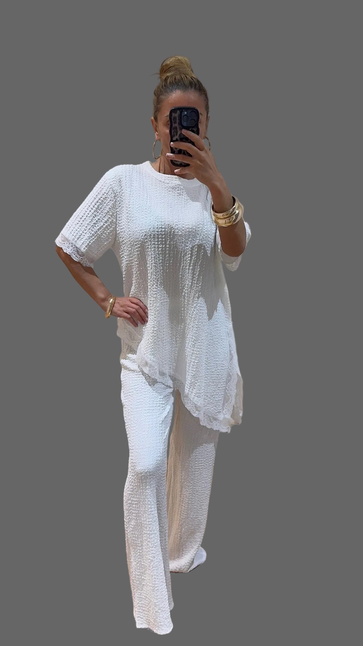 Lace Asymmetrical Co-Ord