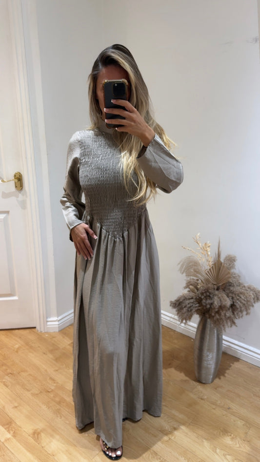Crinkle Maxi Dress