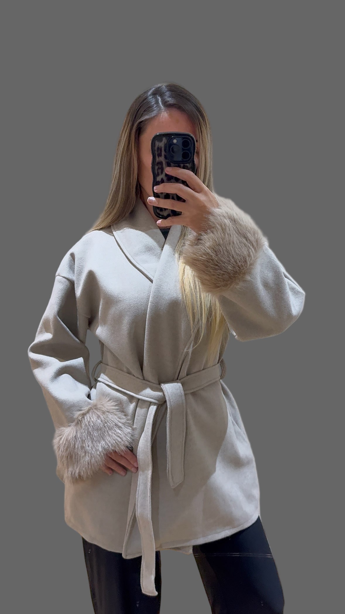 Fur Cuff Jacket